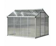 Serra Da Giardino Per Piante Con Tetto Apribile E Porta Scorrevole Trasparente 242x190x195 Cm Miozzi