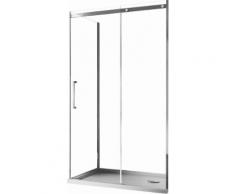Box Doccia Angolare 90x100 Cm 1 Anta Scorrevole In Cristallo Trasparente 8mm H200 Fosterberg Horsens Destro