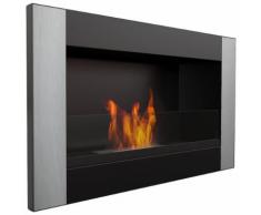 Camino A Bioetanolo Da Parete 64,8x37,4x16,4cm Con Vetro Flig Washington Verty