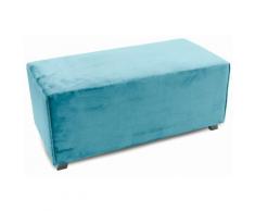 Panca In Velluto 100x48x44 Cm Soriani Verde Tiffany