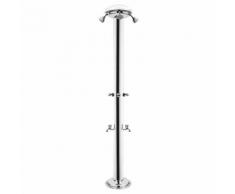 Doccia Da Giardino Quadrupla 4 Rubinetti E 2 Lavapiedi Ati Docce Mul-4r Inox Anodizzato