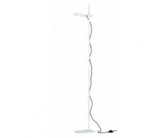 Piantana Libro Lampada Da Terra Orientabile Alluminio Bianco Led 15w Luce Calda Ambiente Led-book-pt