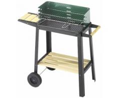 Barbecue A Carbone Carbonella In Acciaio Con Ruote Bauer Green W Verde