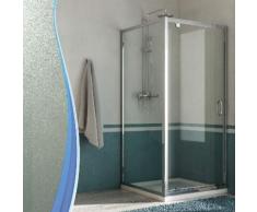 Box Doccia Angolare 70x75 Cm 1 Anta Battente In Cristallo Opaco 6mm H185 Fosterberg Koge Duo