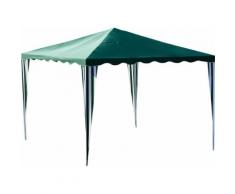 Gazebo Da Giardino In Acciaio 3x3m Bauer Verde