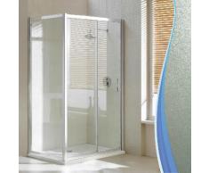 Box Doccia Angolare 80x150 Cm 1 Anta Scorrevole In Cristallo Opaco 6mm H198 Fosterberg Viborg Duo