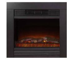 Camino Elettrico Da Incasso Effetto Fiamma 1800w Ruby Fires Lucius Nero