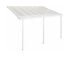 Pergola Da Giardino In Alluminio 3x4,25m Onduline Emilia Bianco/bianco