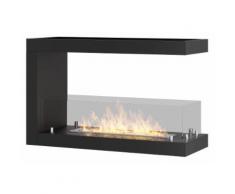 Camino A Bioetanolo Bifacciale Da Incasso 80x50x30 Cm Ruiz Inside U 800 Nero Con Vetro