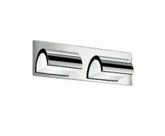 Applique Bagno 2 Luci Alluminio Cromo Diffusori Arco Acrilico Led 6 Watt 3500 Kelvin Intec Led-w-rigel/6w