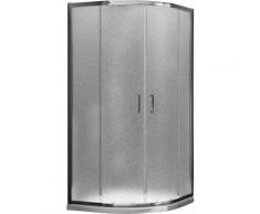 Box Doccia Angolare 70x90 Cm 2 Ante Scorrevoli In Cristallo Opaco 6mm H185 Fosterberg Dragor