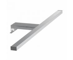 Applique Minimal Sopra Specchio Alluminio Cromato Led 8 Watt Luce Naturale Intec Spot-b-riva