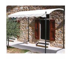 Pergola Gazebo Da Giardino 2x3m Struttura In Ferro Telo Bianco Bertozzi