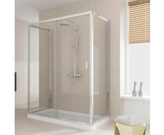 Box Doccia 3 Lati 90x100x90 Cm 1 Anta Scorrevole In Cristallo Trasparente 6mm H198 Fosterberg Viborg Trio
