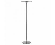 Lampada Da Terra Minimal Metallo Cromata Piantana Led 36 Watt Luce Naturale Ambiente Led-ikon-pt Cr