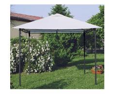 Gazebo Da Giardino 3x3 Struttura In Ferro Copertura Bianca Bertozzi Style