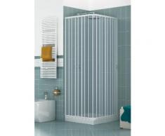 Box Doccia Angolare 80x80 Cm 1 Anta A Soffietto In Pvc H185 Caldoni Manen Rosa Opaco