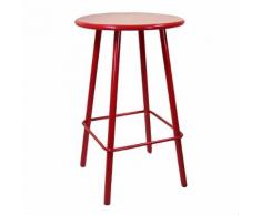 Tavolino Bar Da Giardino In Alluminio Tondo Ø66x105cm Adami Las Vegas Rosso