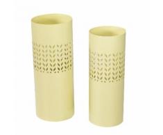 Set 2 Portaombrelli In Metallo ø24x24h60cm Adami Frecce Crema