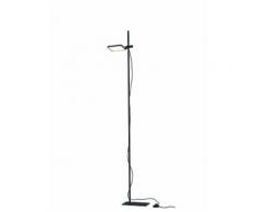 Lampada Da Terra Alluminio Nero Orientabile Piantana Libro Led 15w Luce Calda Ambiente Led-book-pt