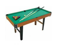Tavolo Da Biliardo Con Palline Stecche E Accessori 125x68x63 Cm Kids Joy Montecarlo