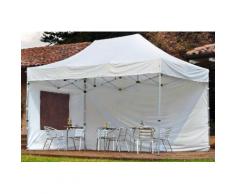 Gazebo Pieghevole Da Giardino In Alluminio 3x4,5m Vorghini Flexible Bianco