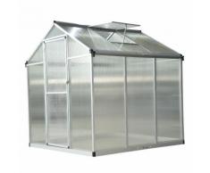 Serra Da Giardino Per Piante Tetto Apribile E Porta Scorrevole Trasparente 182x190x195 Cm Miozzi