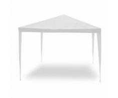 Gazebo Struttura In Acciaio Tessuto Bianco 3x4 Metri