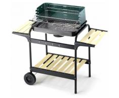 Barbecue A Carbone Carbonella In Acciaio Ompagrill 60-40 Green/w