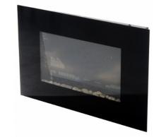 Camino Elettrico Da Incasso 90x56x9.5 Cm 2000w Fiamma Led 7 Colori Nero Benzoni