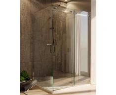 Box Doccia Angolare 70x110 Cm 1 Anta Scorrevole In Cristallo Trasparente 8mm H195 Ol Docce Euclide