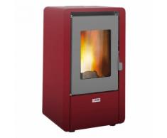 Stufa A Pellet Ad Aria 5,8 Kw 145 M3 King King 6 Bordeaux