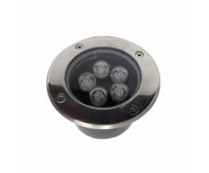 Faretto LED 5W carrabile diametro 150mm da incasso da esterno segnapasso E1-5X1W
