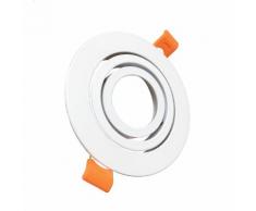Portafaretto incasso Orientabile per faretto LED GU10 Led Ghiera ROTONDA