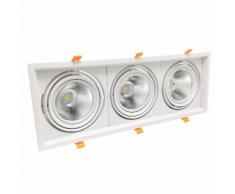 AR111 Ghiera portafaretto orientabile 60w 3x20w completa di 3 faretti LED