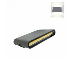 Lampada led doppio luce 12w Grigio applique da esterno da parete 230v led cob