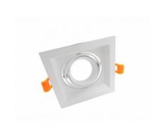 Portafaretto incasso Orientabile per faretto LED GU10 Led Ghiera QUADRATA