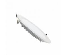 Faretto LED da incasso 20W rotondo slim bordo bianco diametro 225mm