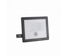 Faretto LED 20W super slim con sensore di movimento crepuscolare esterno NERO