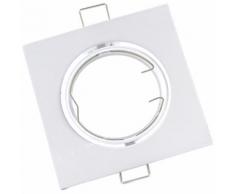 Faretto Quadrato incasso Gu10 Bianco 220v Faretti Orientabile Soffitto Quadrata