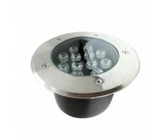 Faretto LED incasso 12W 230v 12x1w calpestabile carrabile F24-12X1W