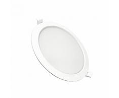 Faretto LED 220v da incasso 24W rotondo Bordo Bianco diametro 225mm Collegabile