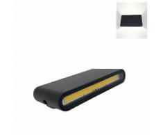 Lampada led doppio luce 12w NERO applique da esterno da parete 230v led cob