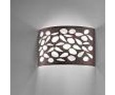Antealuce Intagli Applique Paralume Marrone Moka Design Moderno