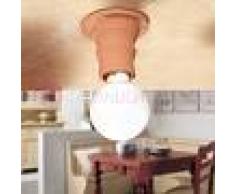 Ceramiche Borso Cortona Lampada Da Soffitto Parete Faretto Terracotta Rustica