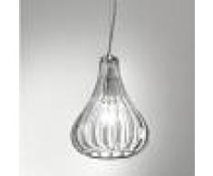 Antealuce Clivia Lampada A Sospensione Ampolla D.16 In Cristallo Soffiato
