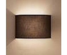 Antealuce Guest Applique Mezzo Paralume Marrone Moka Design Moderno