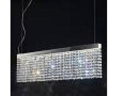 Antealuce Mylight Lampadario Barra Led Con Pendagli In Cristallo