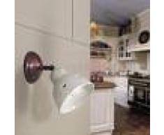 Ceramiche Borso Masseria Applique Spot Orientabile Ceramica E Ottone Rustico Country