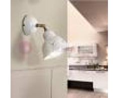 Ceramiche Borso Masseria Applique Spot Orientabile In Ceramica E Ottone Rustico Country